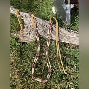 Beaded Suede Belt or Necklace